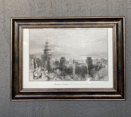 Taş baskı gravür İSTANBUL serisi 40-30 cm……YEDİKULE ZİNDANI W.H.Capone